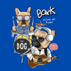 Cheeku Bark Graphic Cotton T Shirt For Dogs & Cats (Blue) Both-Clothing & Accessories Cheeku Dropship