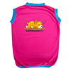 Cheeku Sleeping Beauty Graphic Cotton T Shirt for Dogs and Cats (Fuschia) Both-Clothing & Accessories Cheeku Dropship