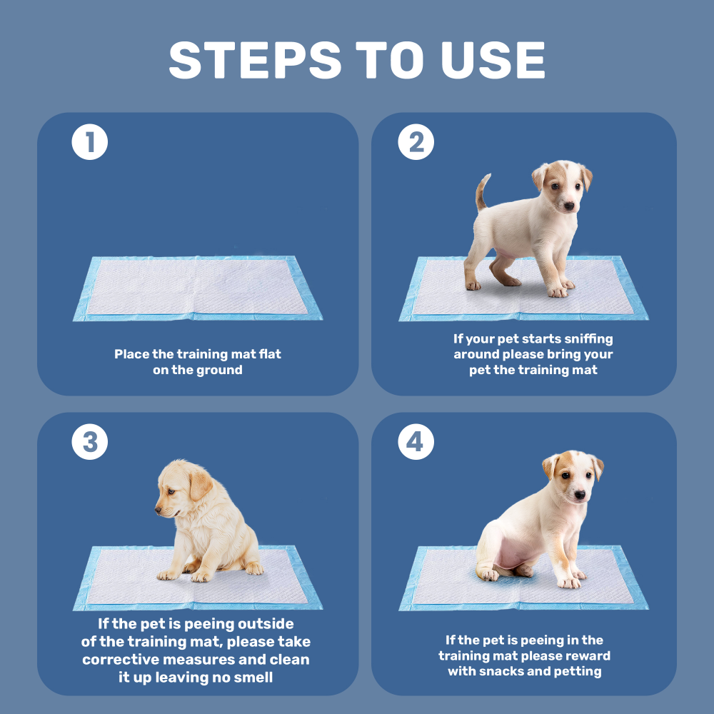 Kibbo Ultra Absorbent Leak Proof Training Pads for Dogs & Cats (45x60cm) Dogs-Health & Wellness Kibbo
