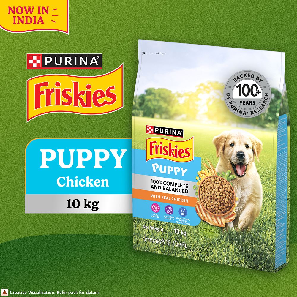 Purina Friskies Chicken Flavoured Puppy Dog Dry Food Dogs- Dry Food Friskies