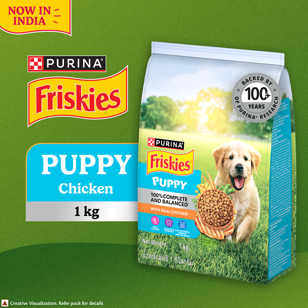 Purina Friskies Chicken Flavoured Puppy Dog Dry Food Dogs- Dry Food Friskies