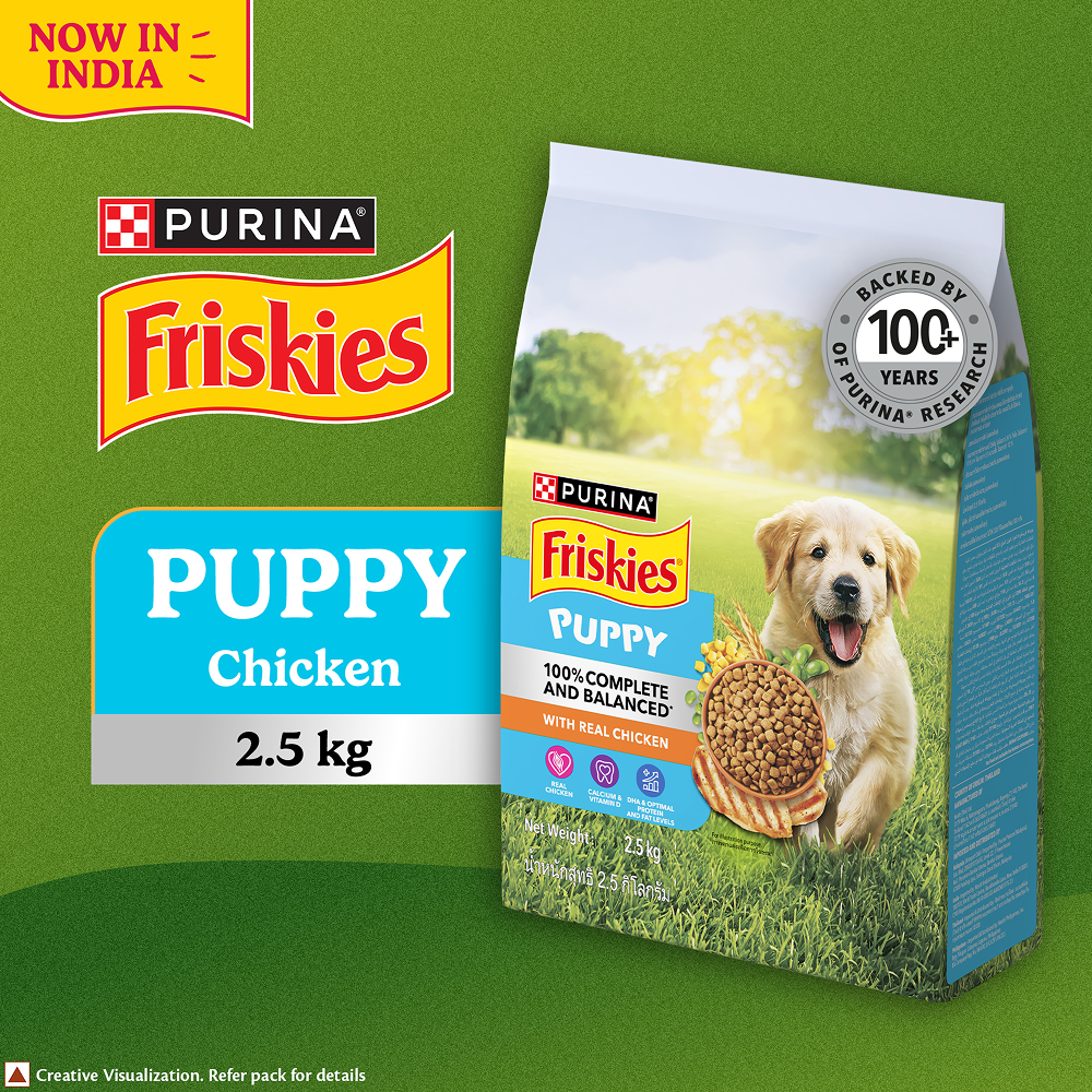 Purina Friskies Chicken Flavoured Puppy Dog Dry Food Dogs- Dry Food Friskies