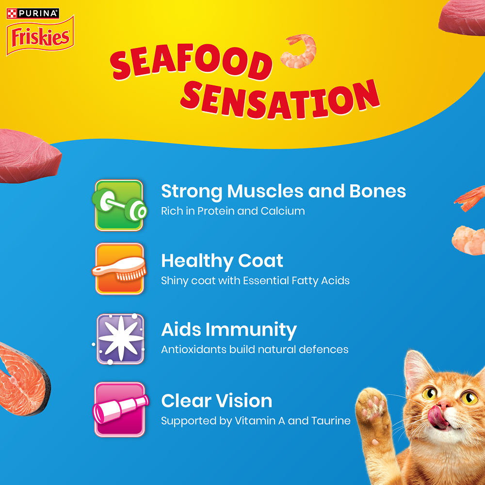 Purnia Friskies Seafood Cat Dry Food Cats- Dry food Friskies