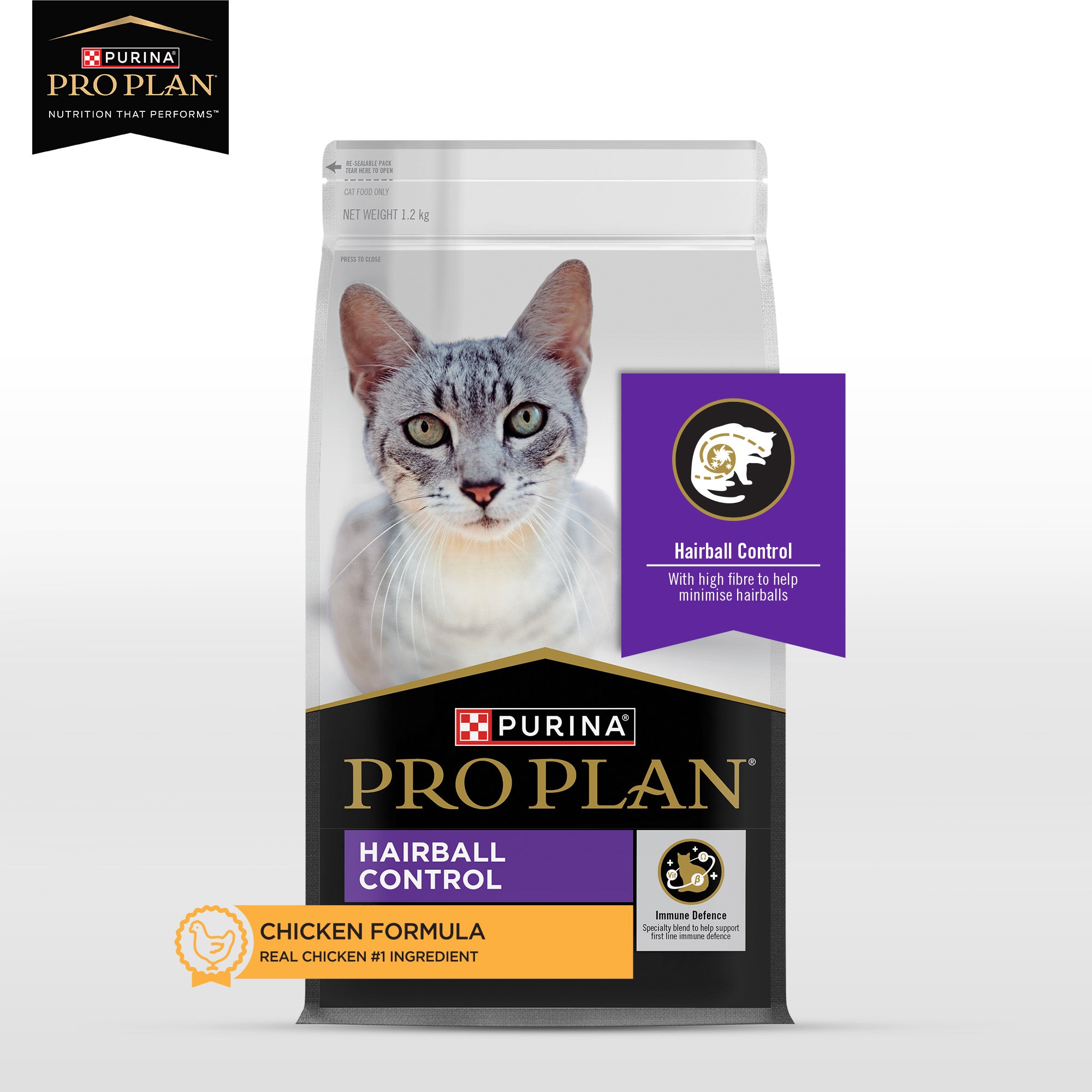Pro Plan Chicken Flavoured Hairball Control Cat Dry Food Cats- Dry food Pro Plan