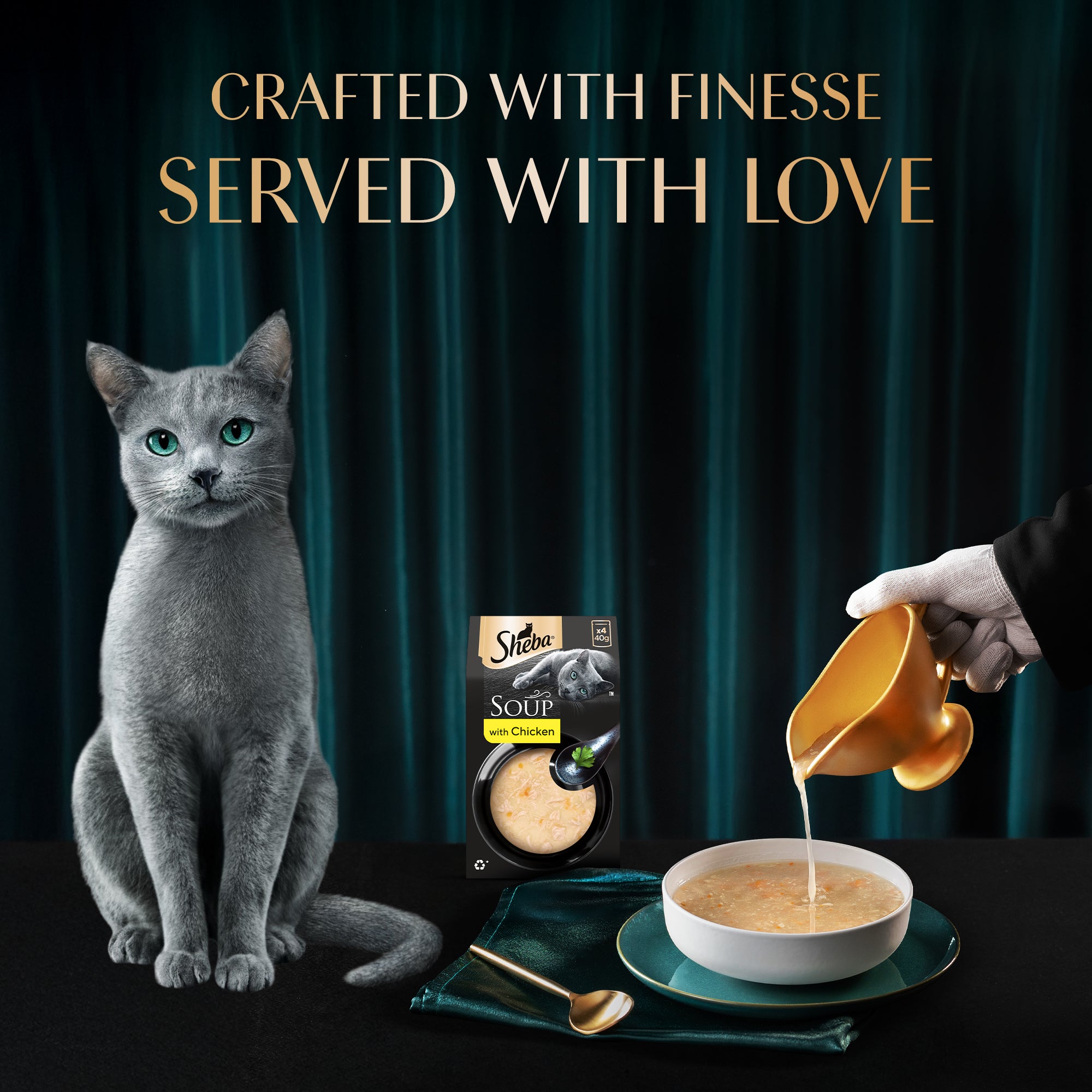 Sheba Soup with Chicken Adult Cat Wet Food Cats-Wet Food Sheba