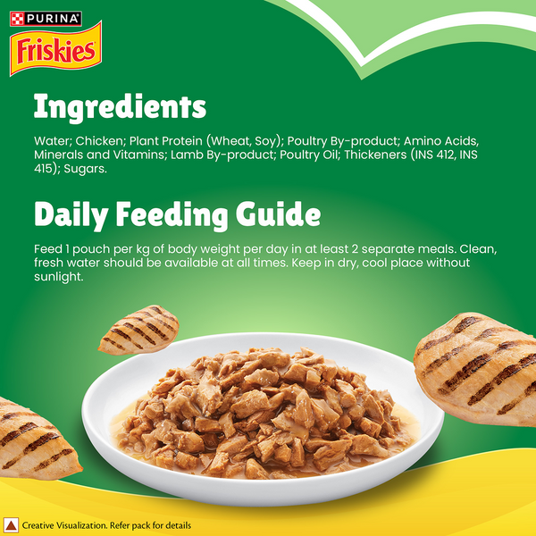 Purina Friskies Gravy licious Chicken Flavour Adult Cat Food