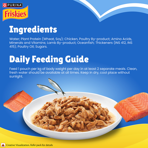 Purina Friskies Gravy licious Ocean Fish Flavour Adult Cat Wet Food