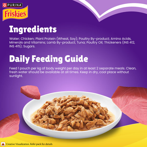 Purina Friskies Gravy licious Tuna Flavour Adult Cat Food