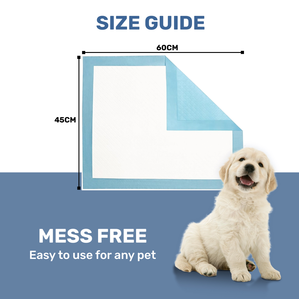 Kibbo Ultra Absorbent Leak Proof Training Pads for Dogs & Cats (45x60cm) Dogs-Health & Wellness Kibbo