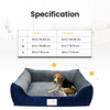 House of Furry Jenny Turkish Velvet Bolster Bed for Dogs and Cats (Multicolor)