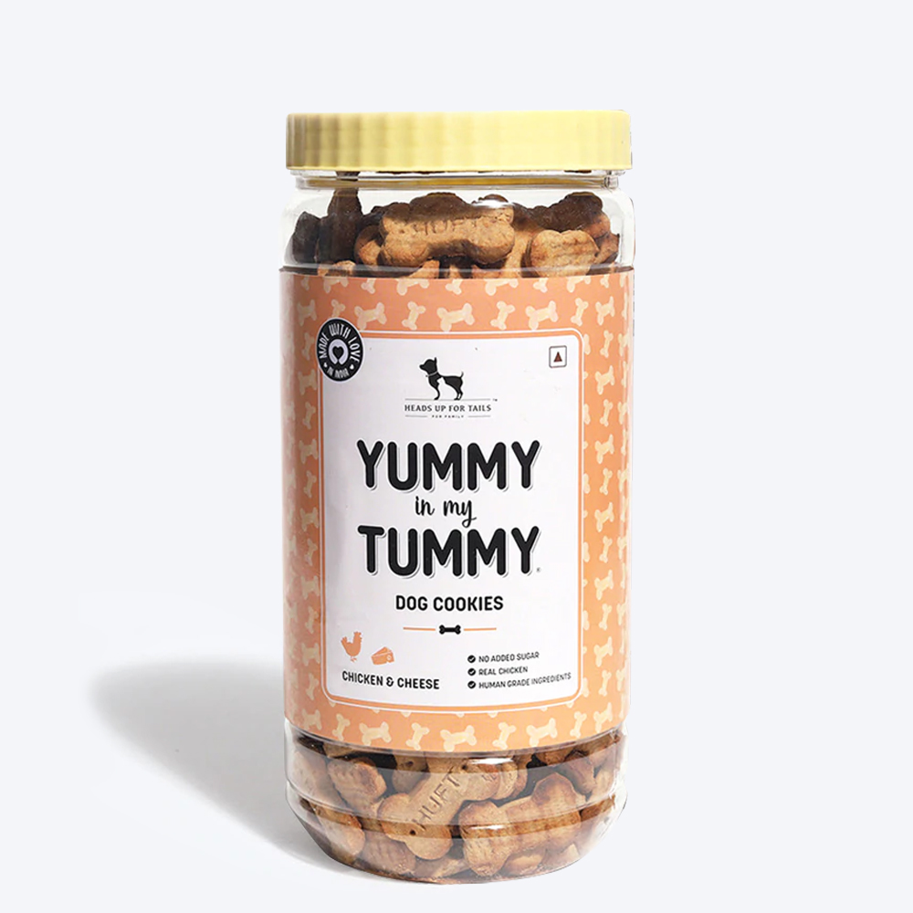 HUFT Yummy in my Tummy Chicken and Cheese Cookies Dog Treats Dog Treats + Others Heads Up for Tails 3x800g