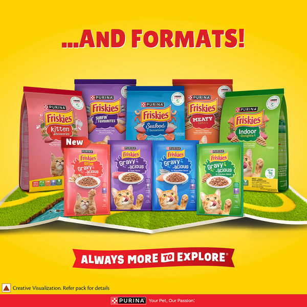 Purina Friskies Chicken Flavour Gravy licious Kitten Cat Wet Food