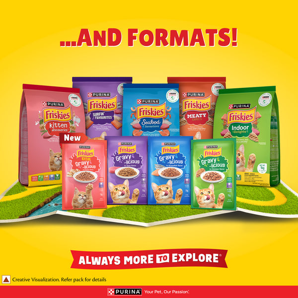 Purina Friskies Gravy licious Tuna Flavour Adult Cat Food