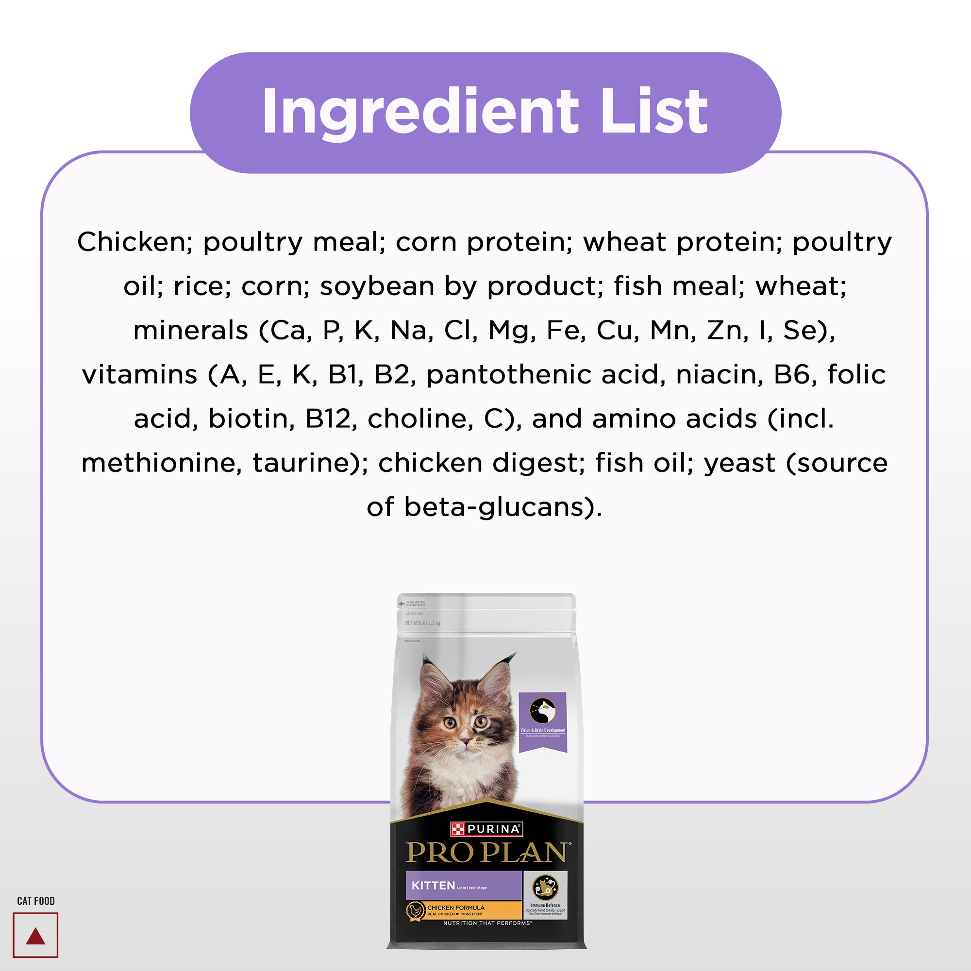 Pro Plan Chicken Flavoured Kitten Cat Dry Food Cats- Dry food Pro Plan