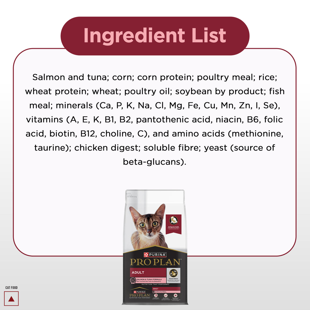 Pro Plan Salmon Tuna Flavoured Adult Cat Dry Food Cats- Dry food Pro Plan