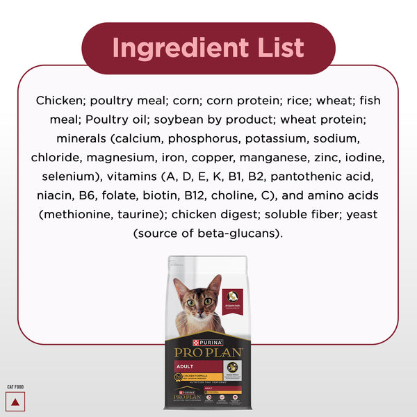 Pro Plan Chicken Flavoured Adult Cat Dry Food