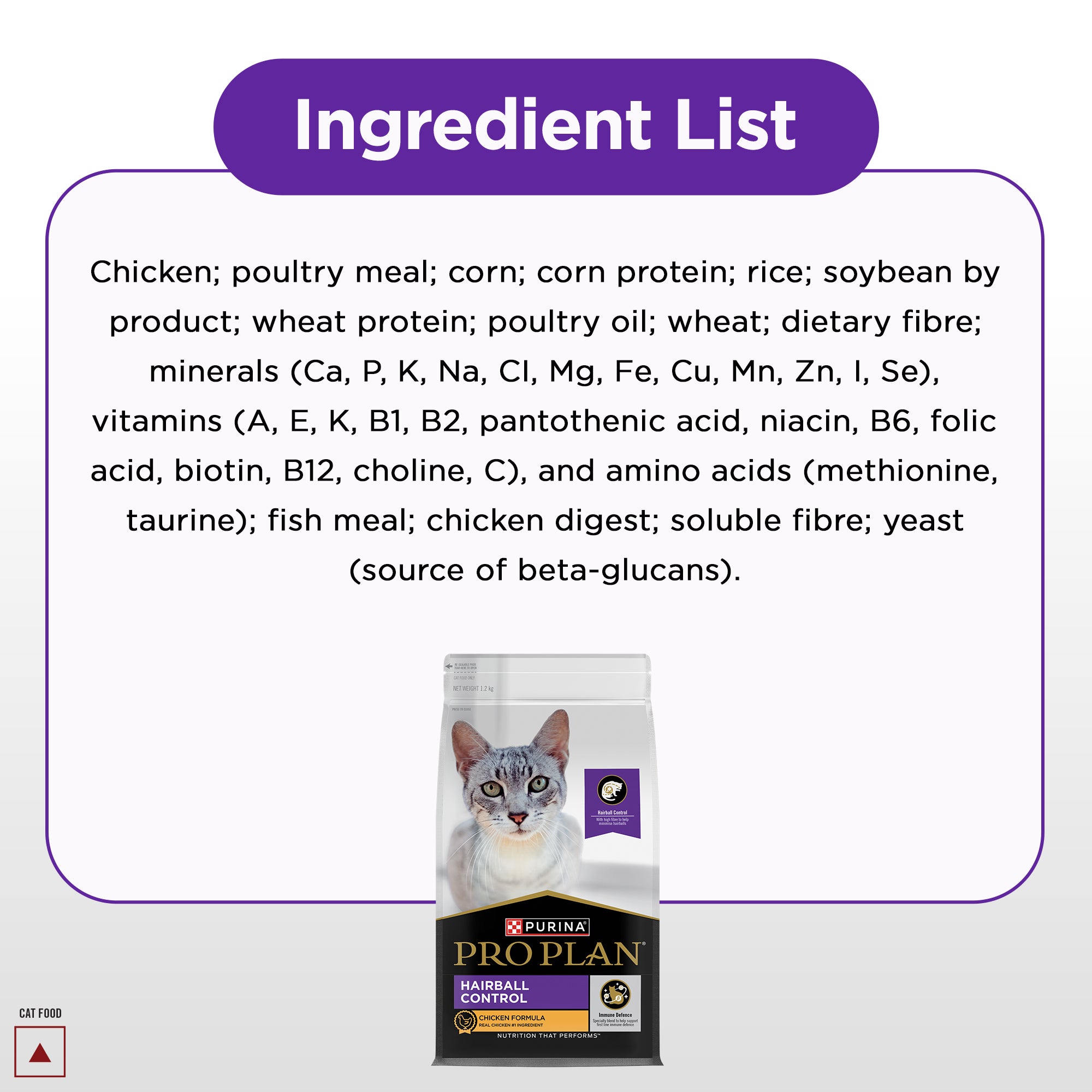 Pro Plan Chicken Flavoured Hairball Control Cat Dry Food Cats- Dry food Pro Plan