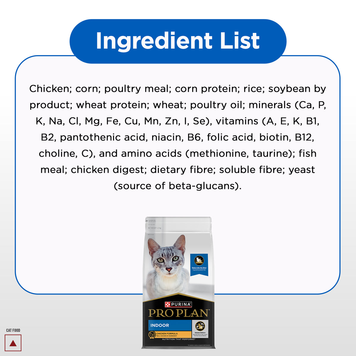 Pro Plan Chicken Flavoured Indoor Cat Dry Food Cats- Dry food Pro Plan