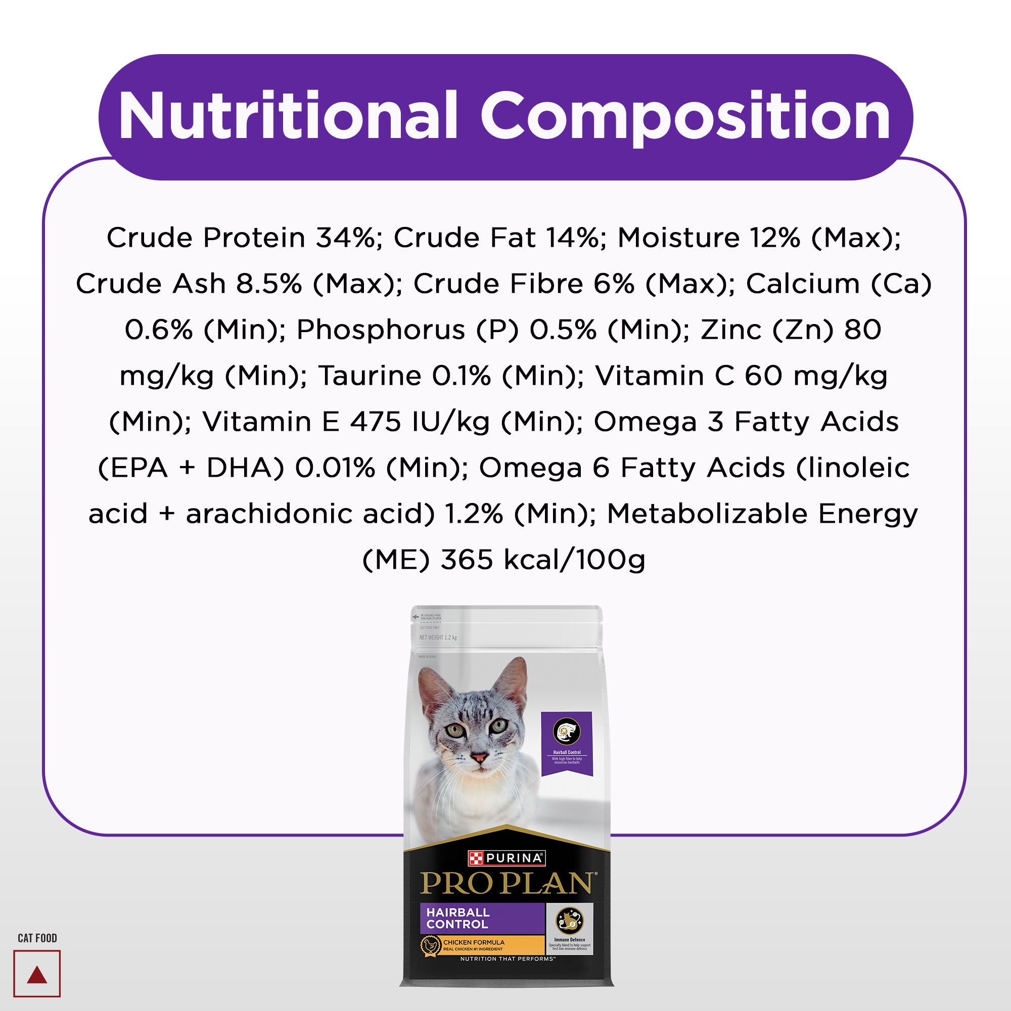 Pro Plan Chicken Flavoured Hairball Control Cat Dry Food Cats- Dry food Pro Plan