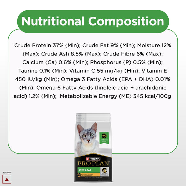 Pro Plan Chicken Flavoured Sterilcat Cat Dry Food
