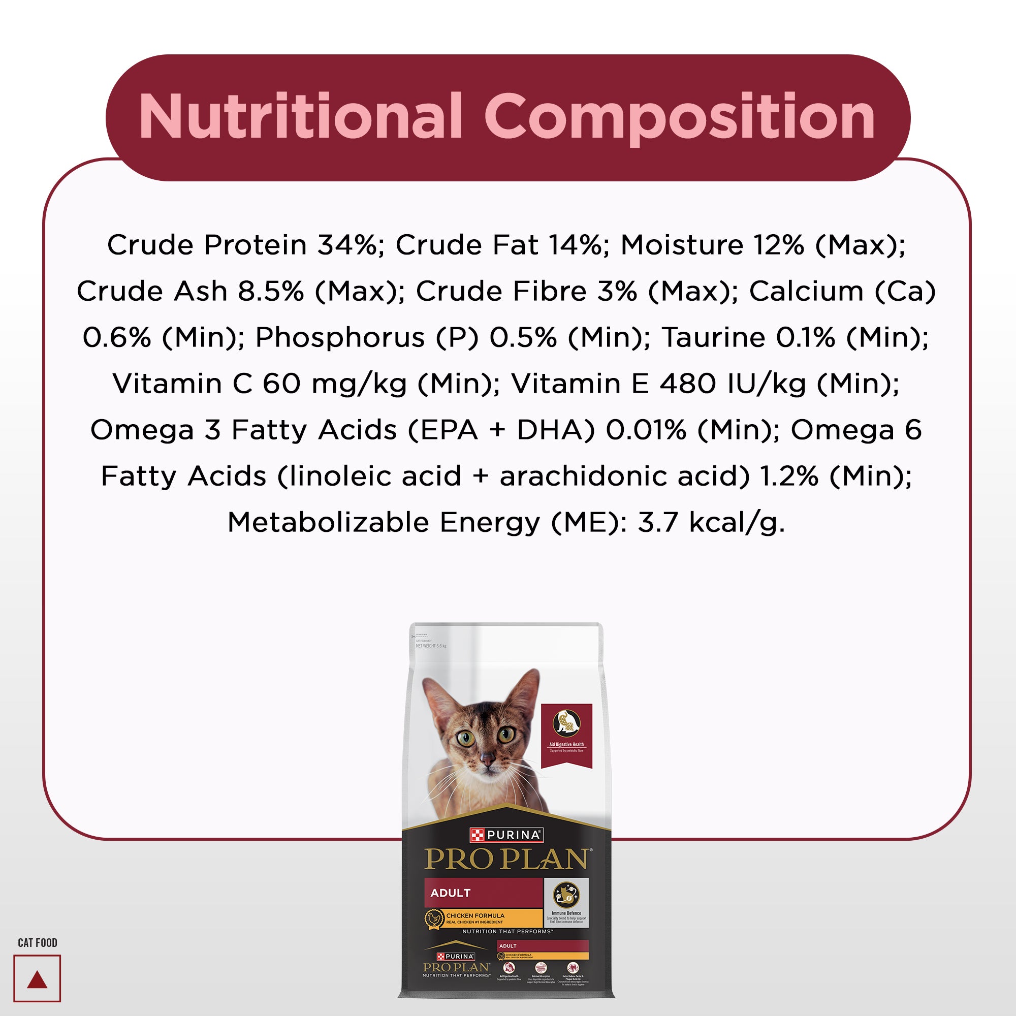 Pro Plan Chicken Flavoured Adult Cat Dry Food Cats- Dry food Pro Plan