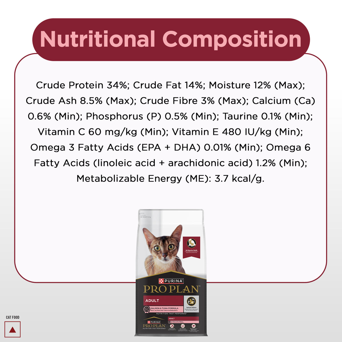 Pro Plan Salmon Tuna Flavoured Adult Cat Dry Food Cats- Dry food Pro Plan