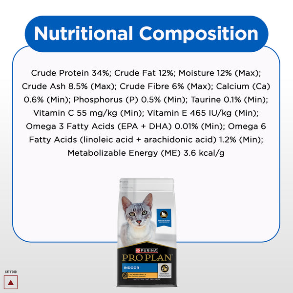 Pro Plan Chicken Flavoured Indoor Cat Dry Food