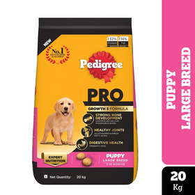 Pedigree PRO Expert Nutrition for Large Breed Puppy (3 to 18 Months) Dog Dry Food Dogs- Dry Food Pedigree PRO 20kg