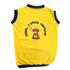 Cheeku I Smell Chimken Graphic Cotton T Shirt for Dogs and Cats (Primerose Yellow) Both-Clothing & Accessories Cheeku Dropship