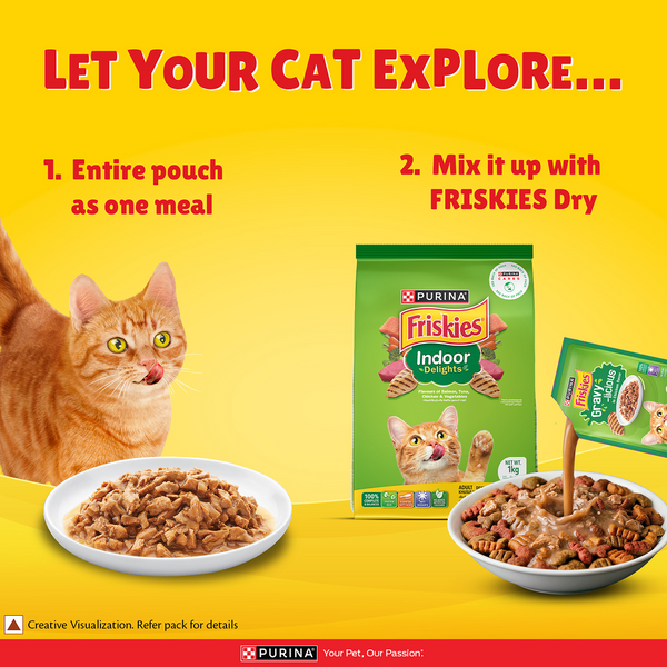 Purina Friskies Gravy licious Chicken Flavour Adult Cat Food