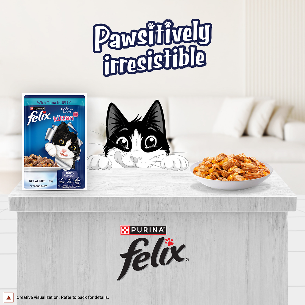 Purina Felix with Tuna in Jelly Complete and Balanced Kitten Wet Food