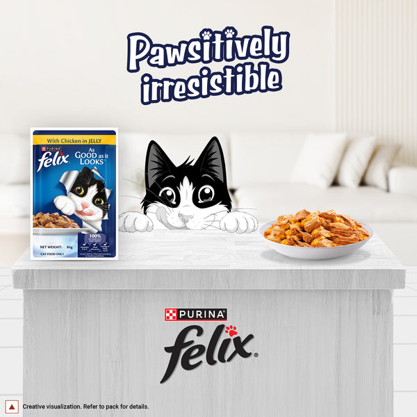 Purina Felix with Chicken in Jelly Complete and Balanced Adult Cat Wet Food