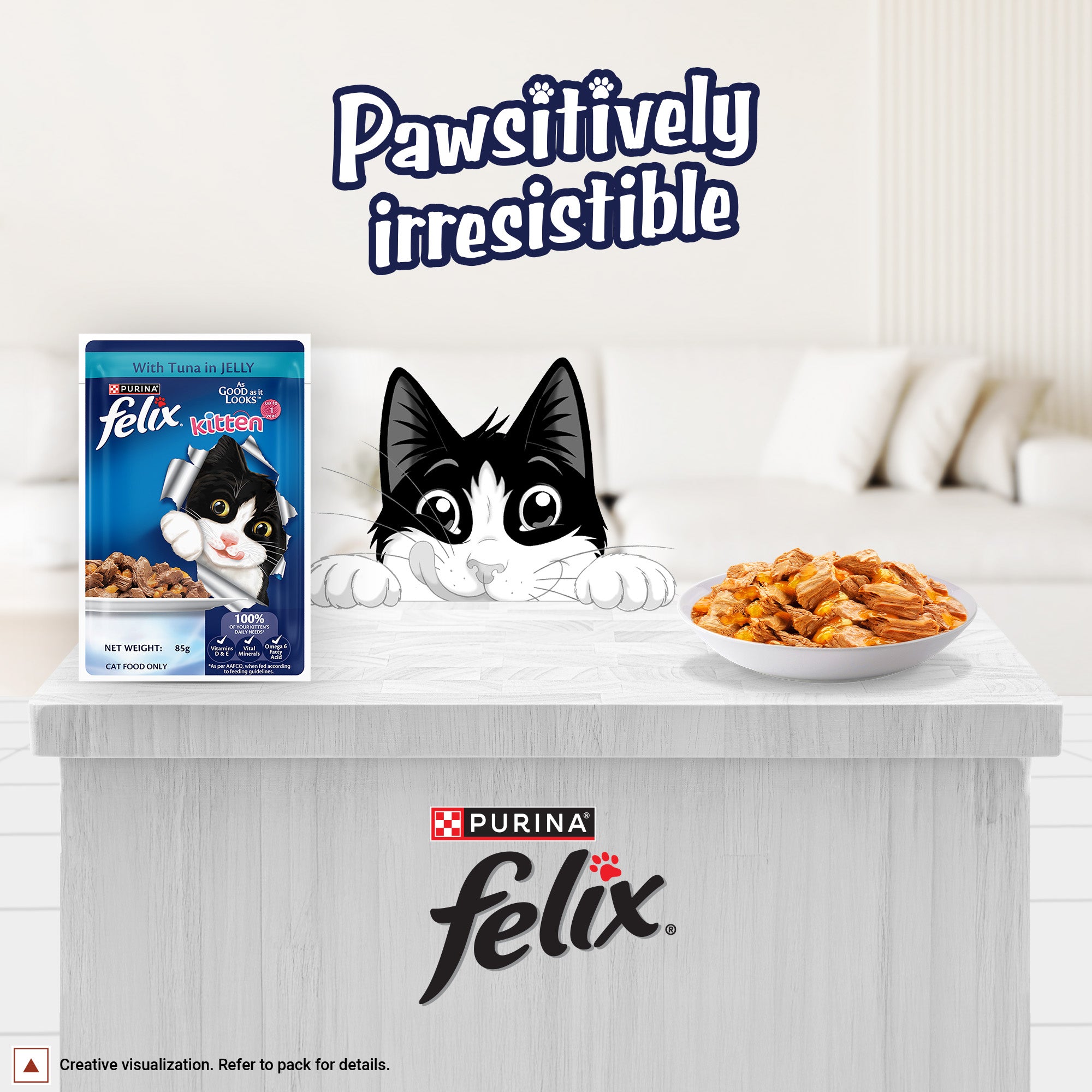 Purina Felix with Tuna in Jelly Complete and Balanced Kitten Wet Food Cats-Wet Food Felix