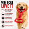 Talking Dog Club Tug Off Natural Rubber Chew Toy for Dogs (Red) Dogs-Toys Talking Dog Club Dropship