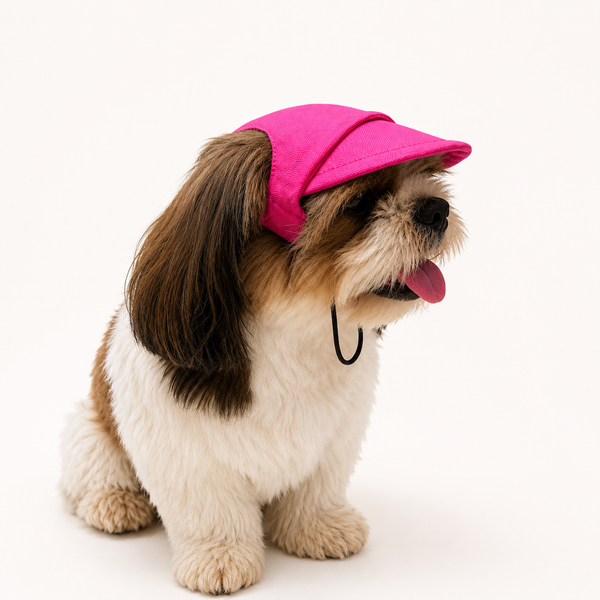 Pawgypets Cap and Bandana Set for Dogs and Cats (Hot Pink)