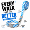 Talking Dog Club Checkmate Leash and Collar Combo (Blue) Dogs-Collar, Leashes, harnesses Talking Dog Club Dropship