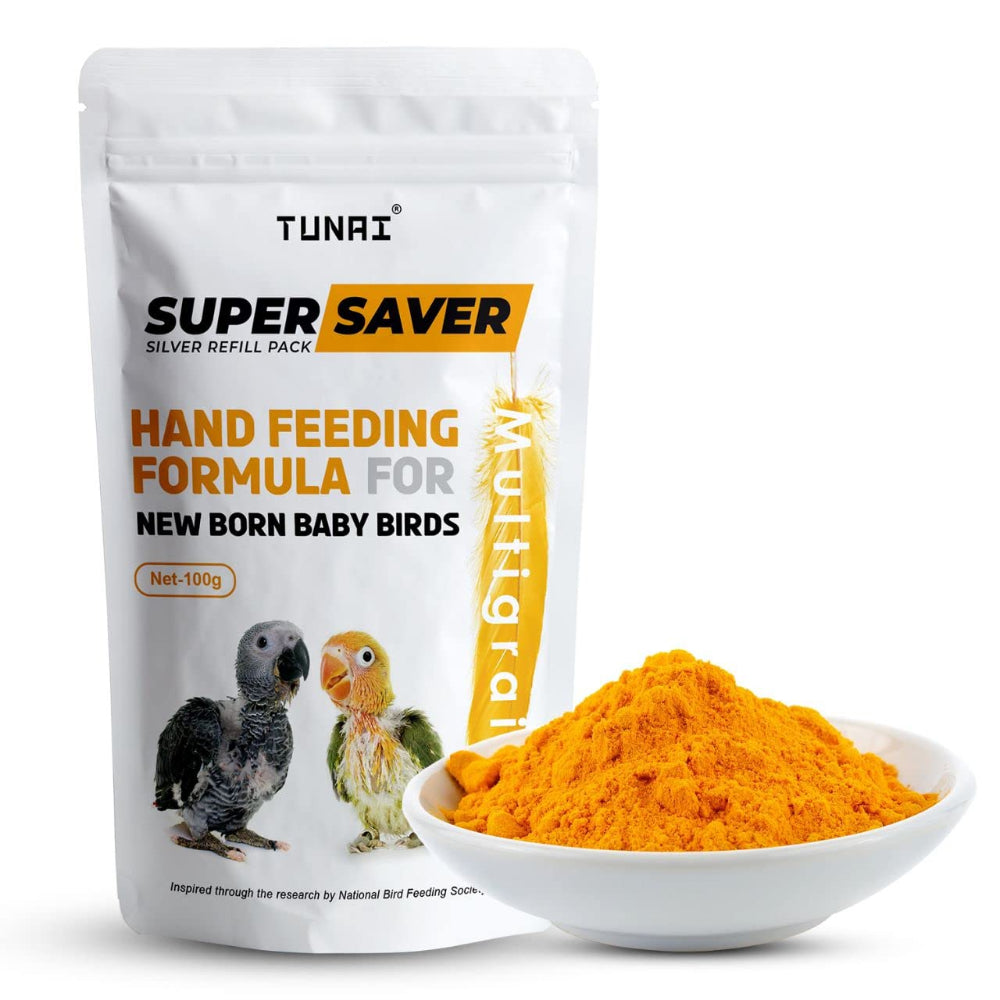 Tunai Super Saver Hand Feeding Formula for All New Born Baby Birds Food Birds Tunai 100g