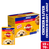 Pedigree Chicken and Liver Chunks in Gravy Adult Dog Wet Food (70g)