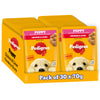Pedigree Chicken & Liver Chunks in Gravy Puppy Wet Dog Food Dogs-Wet Food Pedigree 30x70g