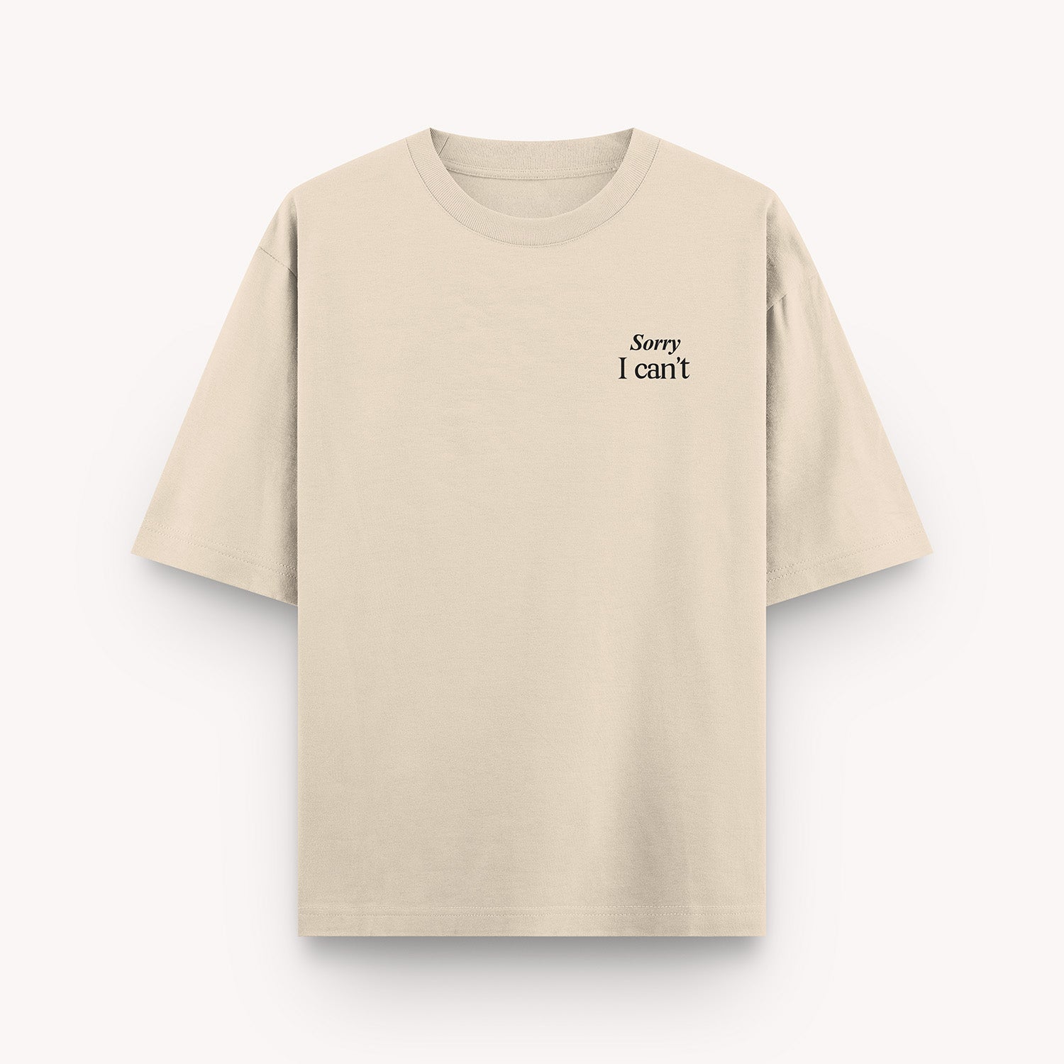 The Pack Plans with My Dog Oversized T Shirt for Men and Women (Beige) Pet Parent-Clothing & Accessories The Pack Dropship