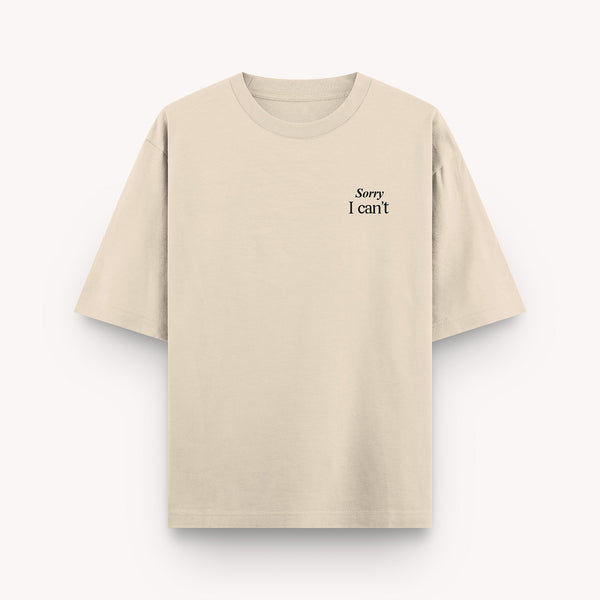 thePack Indie Merch Plans with My Dog Oversized T Shirt for Men and Women (Beige)
