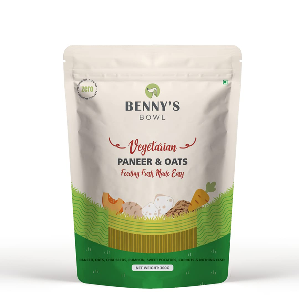Bennys Bowl Paneer and Oats Rice Dog Fresh and Wet Food Dogs-Wet Food Bennys Bowl 15x300g