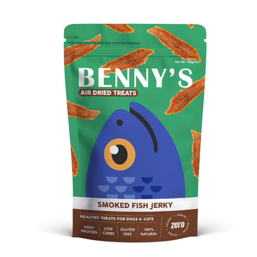 Bennys Bowl Smoked Fish Jerky Dog Treats Dog Treats + Others Bennys Bowl 50g