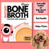 Doggos Instant Chicken and Carrots Bone Broth Gut and Vision Formula (Makes 100ml) for Cats and Dogs Dogs-Wet Food Doggos 3.5g/100mL Soup