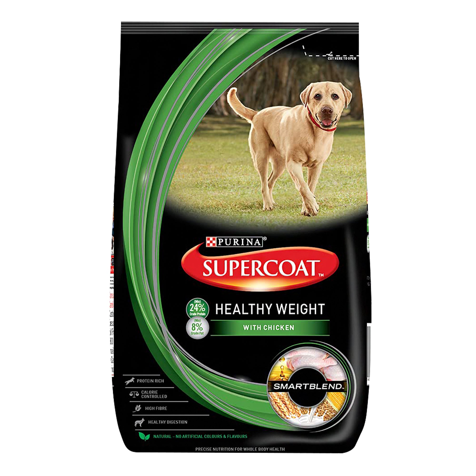 Purina SuperCoat Adult Healthy Weight Dog Dry Food Dogs- Dry Food SuperCoat 3kg