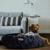 Petter World Anxiety Relieving Donut Bed for Dogs and Cats (Charcoal) Both-Bedding, Mats & Travel Supplies Petter World Dropship L