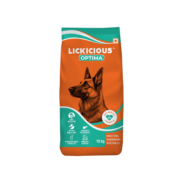 Lickicious Optima Chicken and Vegetable Adult Dog Dry Food