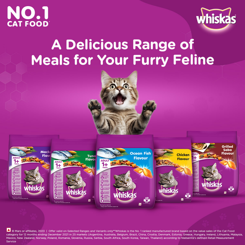 Whiskas Ocean Fish Flavour Adult Cat Dry Food