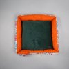 Skatrs Flower Meadow Bed for Dogs & Cats (Orange/Green) Both-Bedding, Mats & Travel Supplies Skatrs