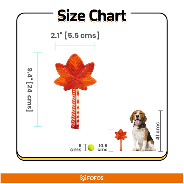 Fofos Harvest Maple Leaf Rope Toy for Dogs